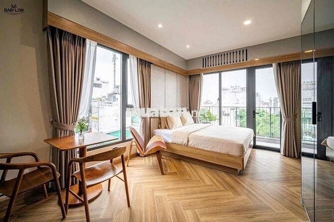 CĂN HỘ STUDIO FULL NỘI THẤT - MÁY GIẶT RIÊNG - TÁCH BẾP - MỚI XÂY NEW