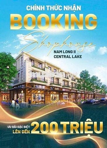 Siêu phẩm đất nền Nam Long II Central Lake giá gốc chủ đầu tư 30% đầu