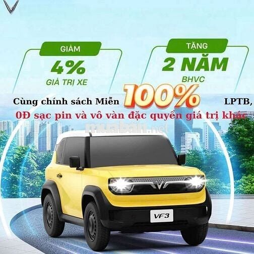 Vinfast VF 3 nhiều ưu đãi gộp tại Vũng Tàu, HCM