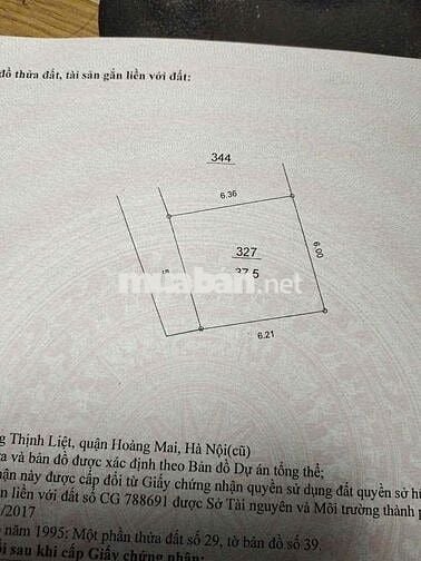 🔥 BÁN ĐẤT TẶNG NHÀ CẤP 4 – TẠI TRUNG TÂM TRỤ SỞ QUẬN HOÀNG MAI –  PHỐ
