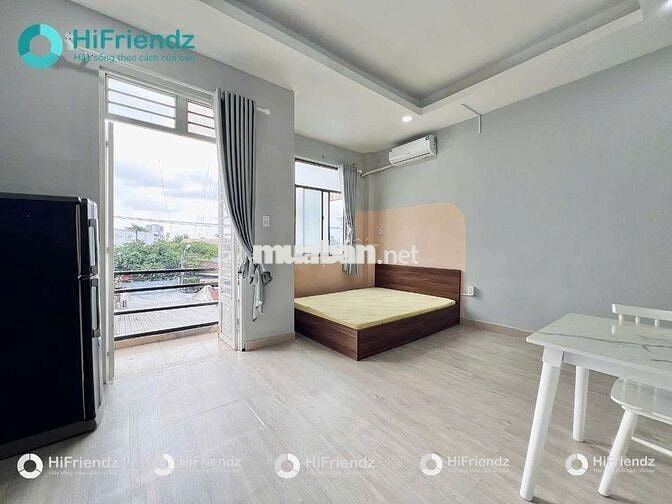 Cho thuê phòng trọ studio full nội thất ban công riêng đi bộ qua GTVT