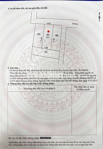 Bán đất Phù Trì, Kim Hoa, Mê Linh. Đường rộng, oto ra vào. Gần đường