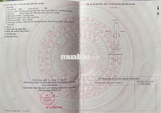 cần bán căn nhà 1 trệt 1 lầu dt 5x30 full thổ cư