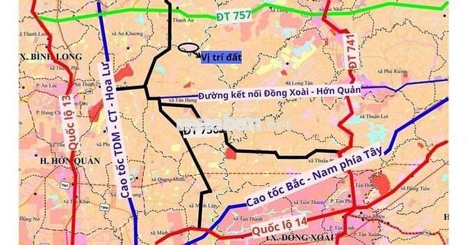Bán 173m thổ cư gần KCN Thanh An Hớn Quảng Bình Phước 230triệu