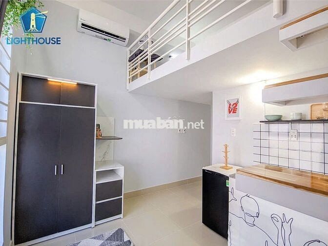 CHO THUÊ CĂN HỘ GÁC LỬNG SIÊU XINH NGAY NGÃ TƯ LÊ Q.ĐỊNH - NG.VĂN ĐẬU