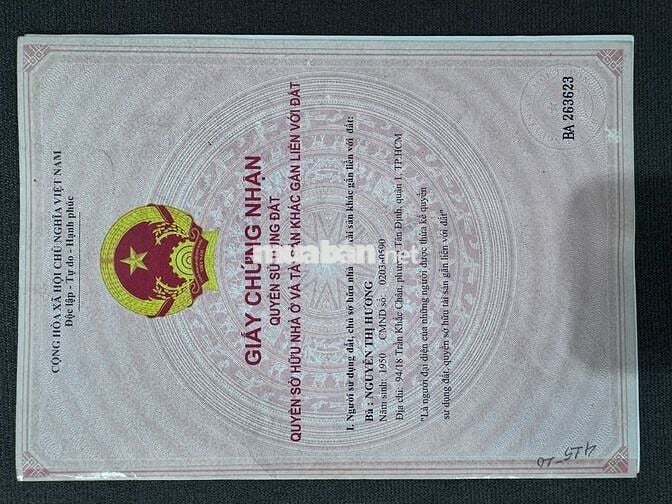 NHÀ 62,5m, 3PN Đường Lê Đức Thọ, P.16, Gò Vấp