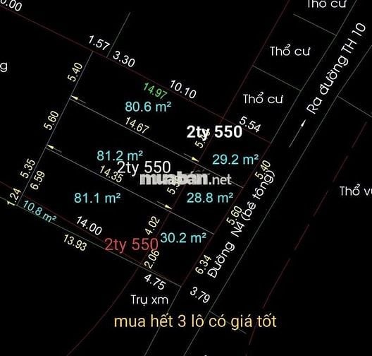 ĐẤT 3.LÔ LIỀN KỀ.🫰CÓ GIÁ TỐT CHO KINH DOANH.