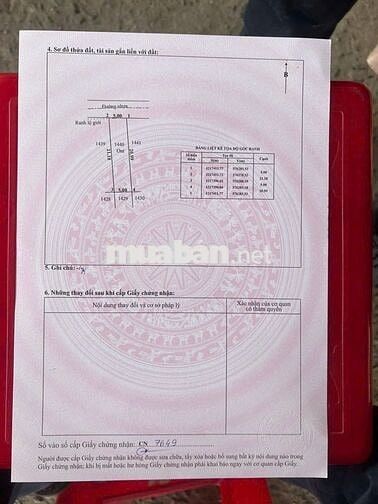 Chủ ngộp bán gấp lô đất 105m2 đường Basa xã Phước Hiệp Củ Chi 1tỷ390
