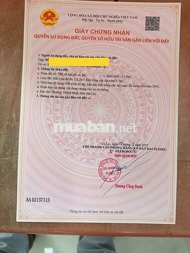 Chủ chuyển công tác hạ giá bán nhanh cho khách thiện chí