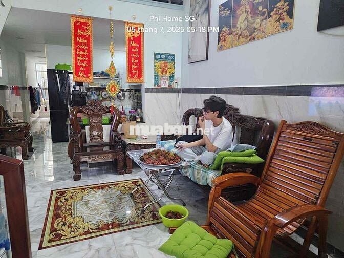 NHÀ 2 TẦNG 60m2- GẦN BỆNH VIỆN HÓC MÔN  - ĐƯỜNG OTO THÔNG GIÁ 3.TỶ580