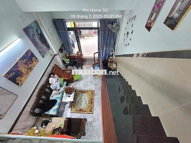NHÀ 2 TẦNG 60m2- GẦN BỆNH VIỆN HÓC MÔN  - ĐƯỜNG OTO THÔNG GIÁ 3.TỶ580
