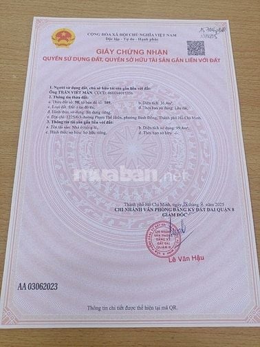 Bán nhà Cách MT Phạm Thế Hiển chỉ 50m. P5Q8 