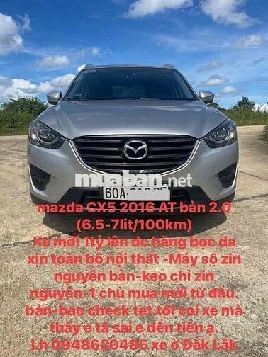 Mazda CX5 2016 2.0 AT xe zin cọp từ A-Z - 99000 km