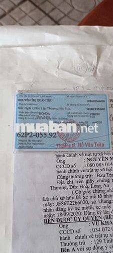Xe vision 2020,smartkey,cà vẹt được ủy quyền,