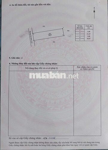 Đất thổ cư xã Hậu Nghĩa gần VinGroup. SHR chính chủ