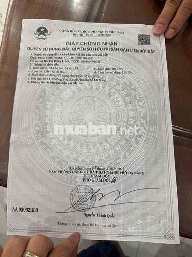Hàng hiếm lô đất 105m kiệt oto đường Tô Hiệu thông Bàu Năng 11