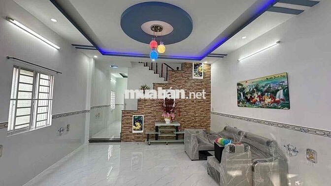 Nhà 1 lầu đẹp 5x15m Shr đg ô tô 1/ đg Tân Hiệp 4 gần chợ TT Hóc Môn