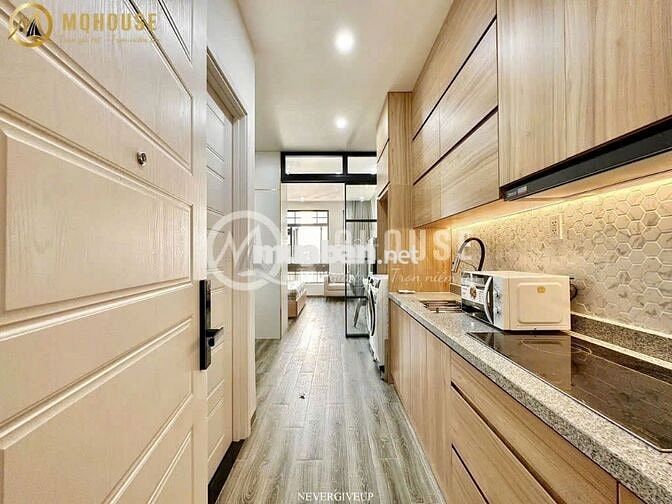 🏡 CĂN HỘ 1PN FULL NỘI THẤT – TÁCH BẾP, THANG MÁY – NGUYỄN CỬU VÂN