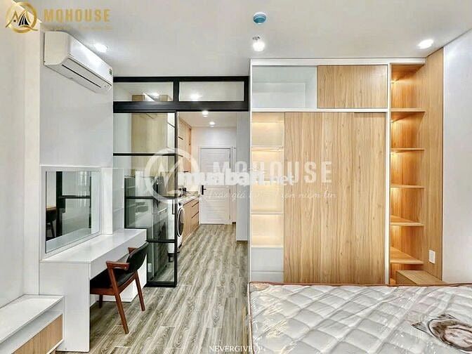 🏡 CĂN HỘ 1PN FULL NỘI THẤT – TÁCH BẾP, THANG MÁY – NGUYỄN CỬU VÂN
