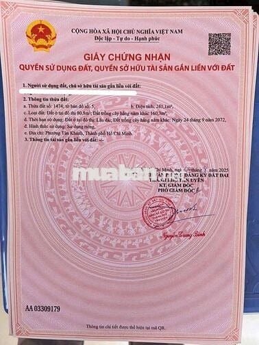 🔥Bán đất Tân Phước Khánh 52, Tân Khánh, TP.HCM – 240m² thổ cư, giá rẻ
