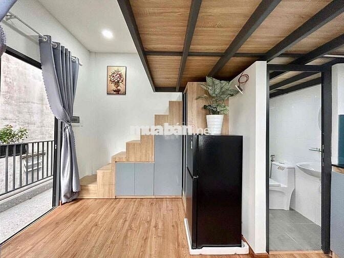 Duplex ban công, cửa sổ trời, full NT mới 100%, máy giặt riêng📍Aeon