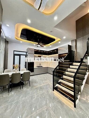 Nhà mới tặng full nội thất Huỳnh Tấn Phát-60m-3 tầng-3pn-cách PMH 5"