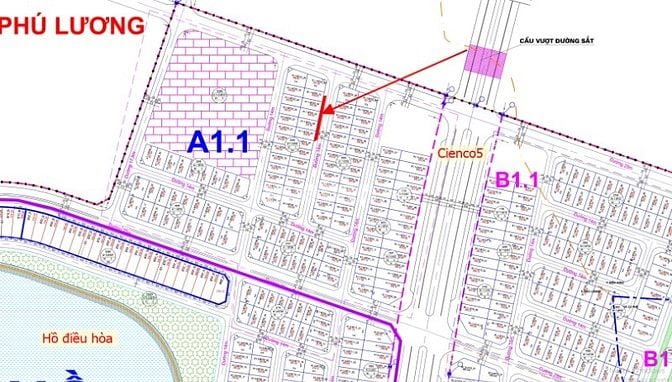 án biệt thự A1.1 – BT3 Khu đô thị Thanh Hà – DT 200m – Hướng Đông 
