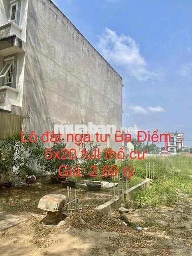 Bán lô đất ngay khu vực ngã 4 Bà Điểm Đường Phan Văn Hớn + Bà