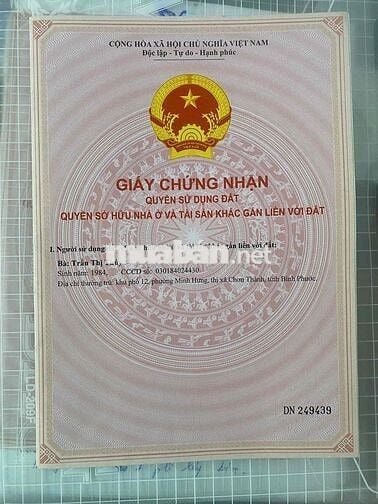 Đất 5.000m2, Ngay kcn Sikico, Minh Hưng,  Chơn thành
