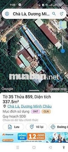 Bán đất mặt tiền đường thông gần KCN Chà Là, gần sát DT784B, giá 420tr