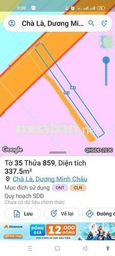 Bán đất mặt tiền đường thông gần KCN Chà Là, gần sát DT784B, giá 420tr