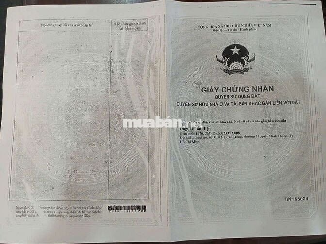 BÁN LÔ ĐẤT HẺM TO FULL THỔ CƯ ĐƯONG BÌNH THUNG P BÌNH AN XÂY TỰ DO