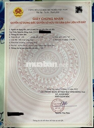 Cần bán đất Long Thành gần Sân Bay