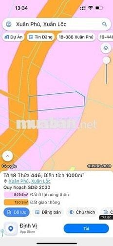 Đất sổ Hồng 1000.4 m2, Xuân Phú, Đồng Nai (Giá thương lượng)