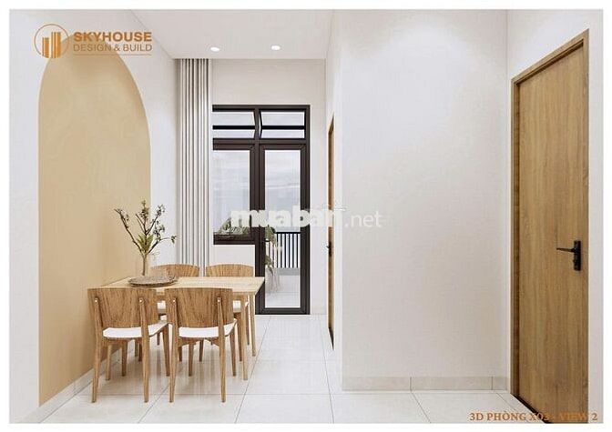 Căn hộ mới xây bao gồm các phòng studio, 1PN & 2PN, full nội thất