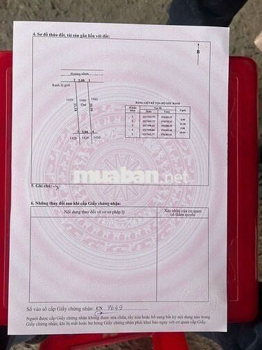 Cần bán gấp lô đất 105m2 giá 1,450 tỷ Đ.Ba Sa, Phước Hiệp, SHR