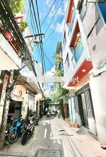 Nhà Kênh Nước Đen mới, hẻm thông, 3 Tầng, 2 PN, Gần Aeon Tân Phú