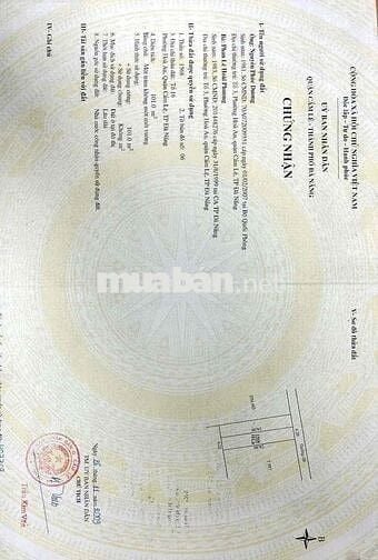 Bán đất kiệt ô tô 5m - 155 Trần Đình Nam - Đà Nẵng