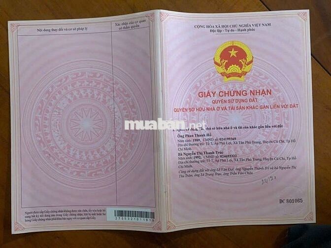 Bán Nhà 6x8 . Gần Bệnh Viện Xuyên Á .Củ Chi . TPHCM - 9 Chủ Công Chứng