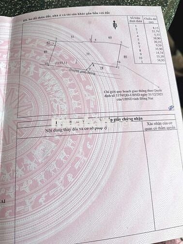 Đất nền ở huyện Cẩm Mỹ xã Xuân tây