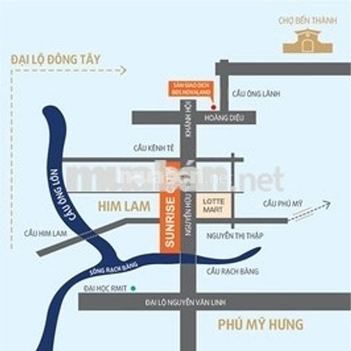 CĂN HỘ SUNRISE CITY 2PN 2WC NỘI THẤT CAO CẤP TẦNG 13 KẾ SIÊU THỊ