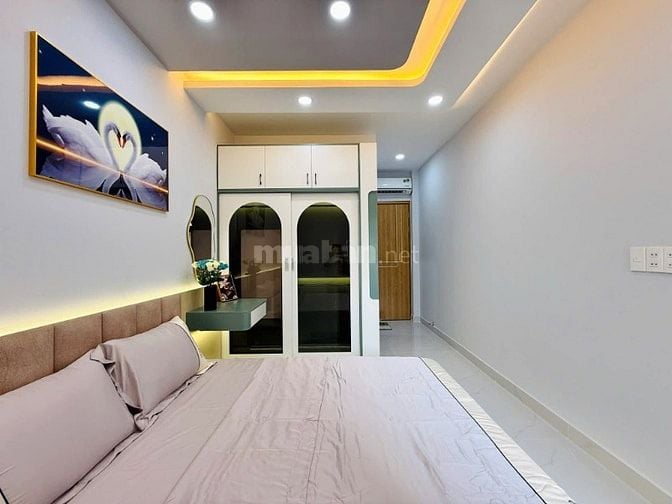 Nhà 3,1 x 15 đúc 1 trệt 3 lầu quang Trung phường 10 gò vấp 
