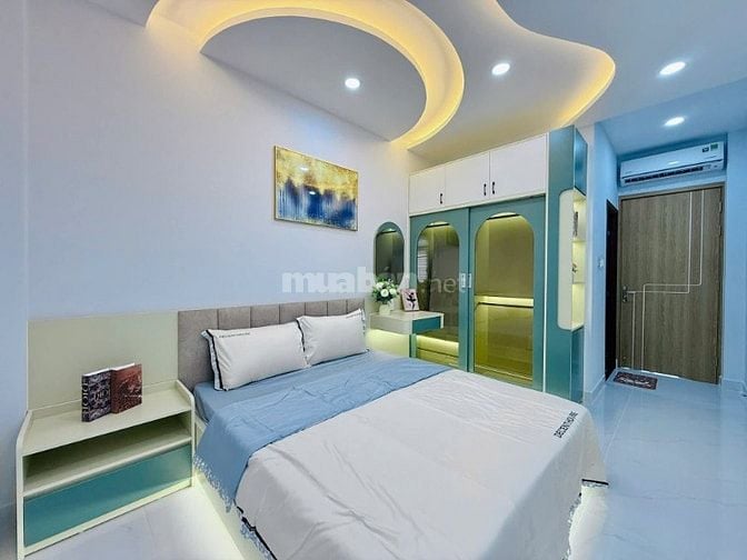 Nhà 3,1 x 15 đúc 1 trệt 3 lầu quang Trung phường 10 gò vấp 