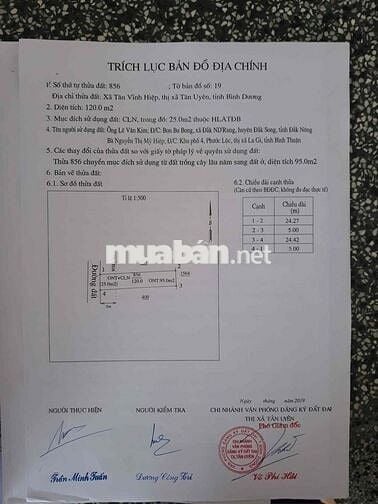 Bán lô đất cực rẻ còn thương lượng 5c25 có 95m thổ cư