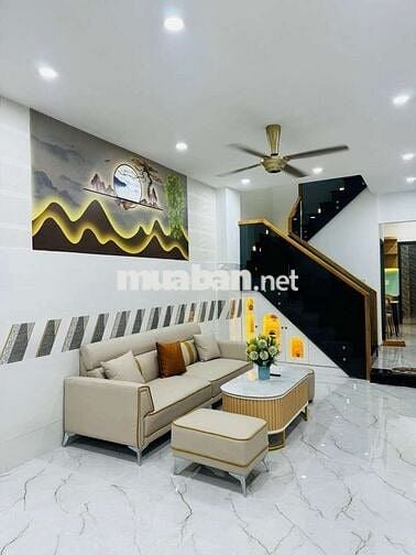 Nhà 70m2 hẻm ô tô thông 3 phòng 6,45 tỷ đường Bùi Quang Là Phường 12