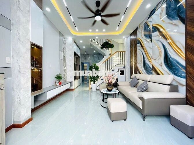 N.HÀ MỚI XÂY, HẺM XE HƠI, NỘI THẤT ĐẸP, HOÀN CÔNG ĐỦ, NHỈNH 5 T.Y, TL