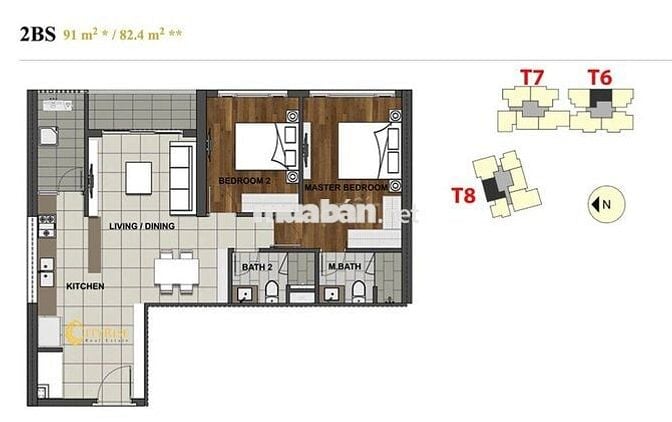 BÁN CĂN HỘ THE VIEW RIVIERAPOINT- TẦNG 26- 91M2 - GIÁ 7.5 TỶ