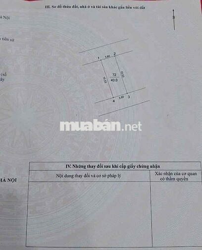 Chính chủ gửi bán 40m phân lô Que Hàn Nhị Khê Thường Tín
