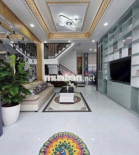Nhà 3 lầu full nội thất HXH thông Nguyễn Văn Qúa 8x8m giá 7ty1 tl