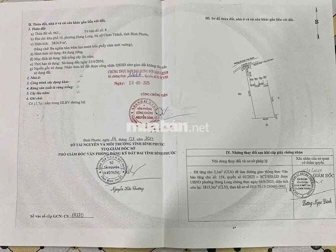 Mặt tiền 45m Huỳnh Văn Bánh, Chơn Thành, Tây Ninh